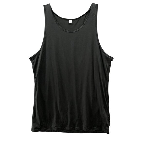Uniqlo Airism Mesh Tank Top Mens M Black Active Athletic Breathable Sheer - Picture 1 of 9